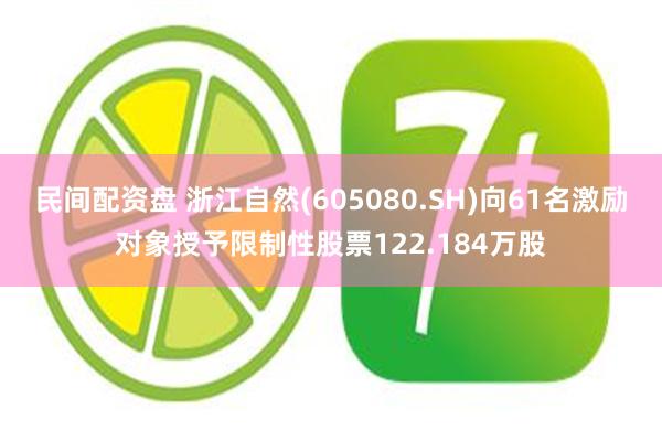 民间配资盘 浙江自然(605080.SH)向61名激励对象授予限制性股票122.184万股