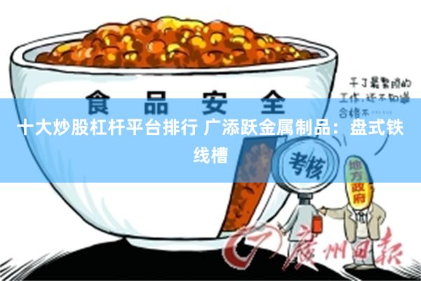 十大炒股杠杆平台排行 广添跃金属制品：盘式铁线槽
