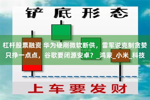 杠杆股票融资 华为硬刚微软断供，雷军说克制贪婪只挣一点点，谷歌要闭源安卓？_鸿蒙_小米_科技