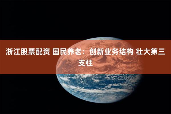 浙江股票配资 国民养老：创新业务结构 壮大第三支柱