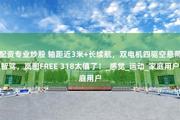 配资专业炒股 轴距近3米+长续航，双电机四驱空悬带智驾，岚图FREE 318太值了！_感觉_运动_家庭用户