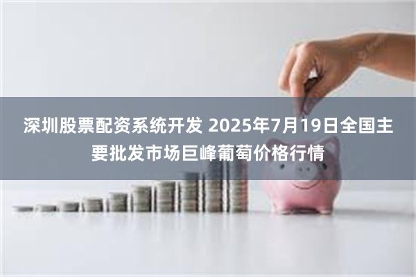 深圳股票配资系统开发 2025年7月19日全国主要批发市场巨峰葡萄价格行情