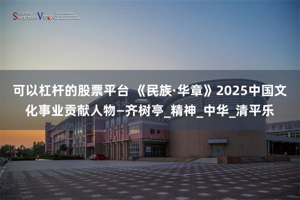 可以杠杆的股票平台 《民族·华章》2025中国文化事业贡献人物—齐树亭_精神_中华_清平乐