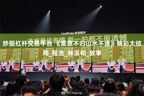 炒股杠杆交易平台 《爱意不归山水不逢》精彩大结局_程浩_林溪和_故事