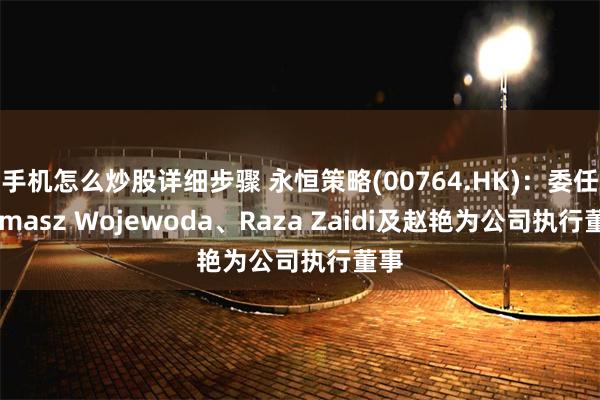 手机怎么炒股详细步骤 永恒策略(00764.HK):委任Tomasz Wojewoda、Raza Zaidi及赵艳为公司执行董事