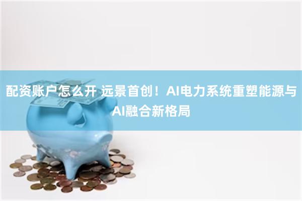 配资账户怎么开 远景首创！AI电力系统重塑能源与AI融合新格局