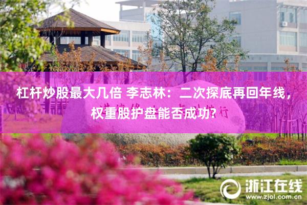 杠杆炒股最大几倍 李志林:二次探底再回年线,权重股护盘能否成功?