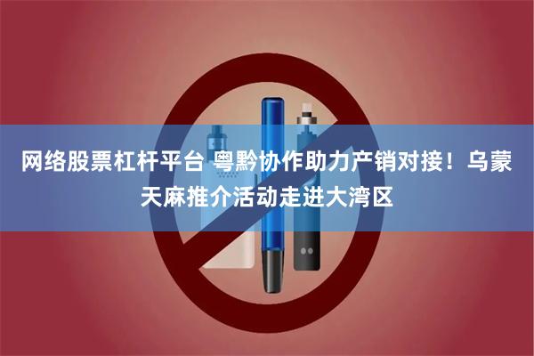 网络股票杠杆平台 粤黔协作助力产销对接！乌蒙天麻推介活动走进大湾区