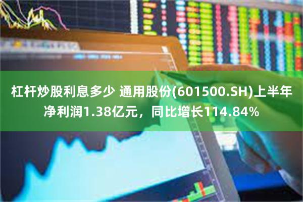杠杆炒股利息多少 通用股份(601500.SH)上半年净利润1.38亿元，同比增长114.84%