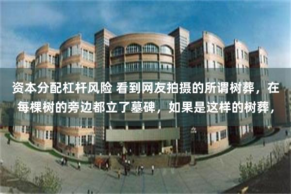 资本分配杠杆风险 看到网友拍摄的所谓树葬，在每棵树的旁边都立了墓碑，如果是这样的树葬，