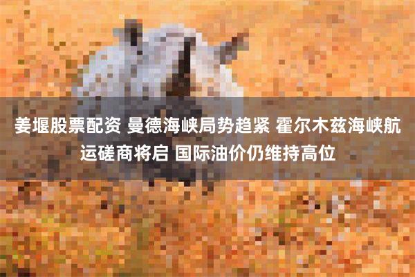 姜堰股票配资 曼德海峡局势趋紧 霍尔木兹海峡航运磋商将启 国际油价仍维持高位