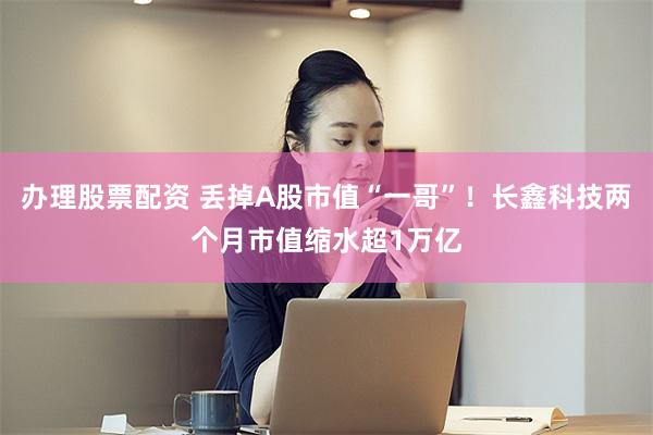 办理股票配资 丢掉A股市值“一哥”！长鑫科技两个月市值缩水超1万亿