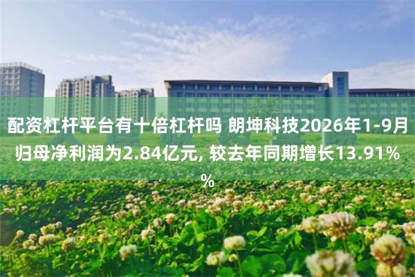 配资杠杆平台有十倍杠杆吗 朗坤科技2026年1-9月归母净利润为2.84亿元, 较去年同期增长13.91%
